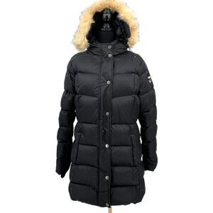 Pajar Canada Roxy Parka Down Puffer Coat Women’s Faux Fur Removable Hood XL